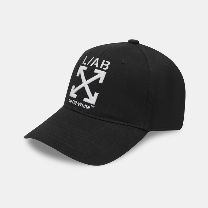Off-White Clamp Arrows Curved Brim Twill Cap – Black & White
