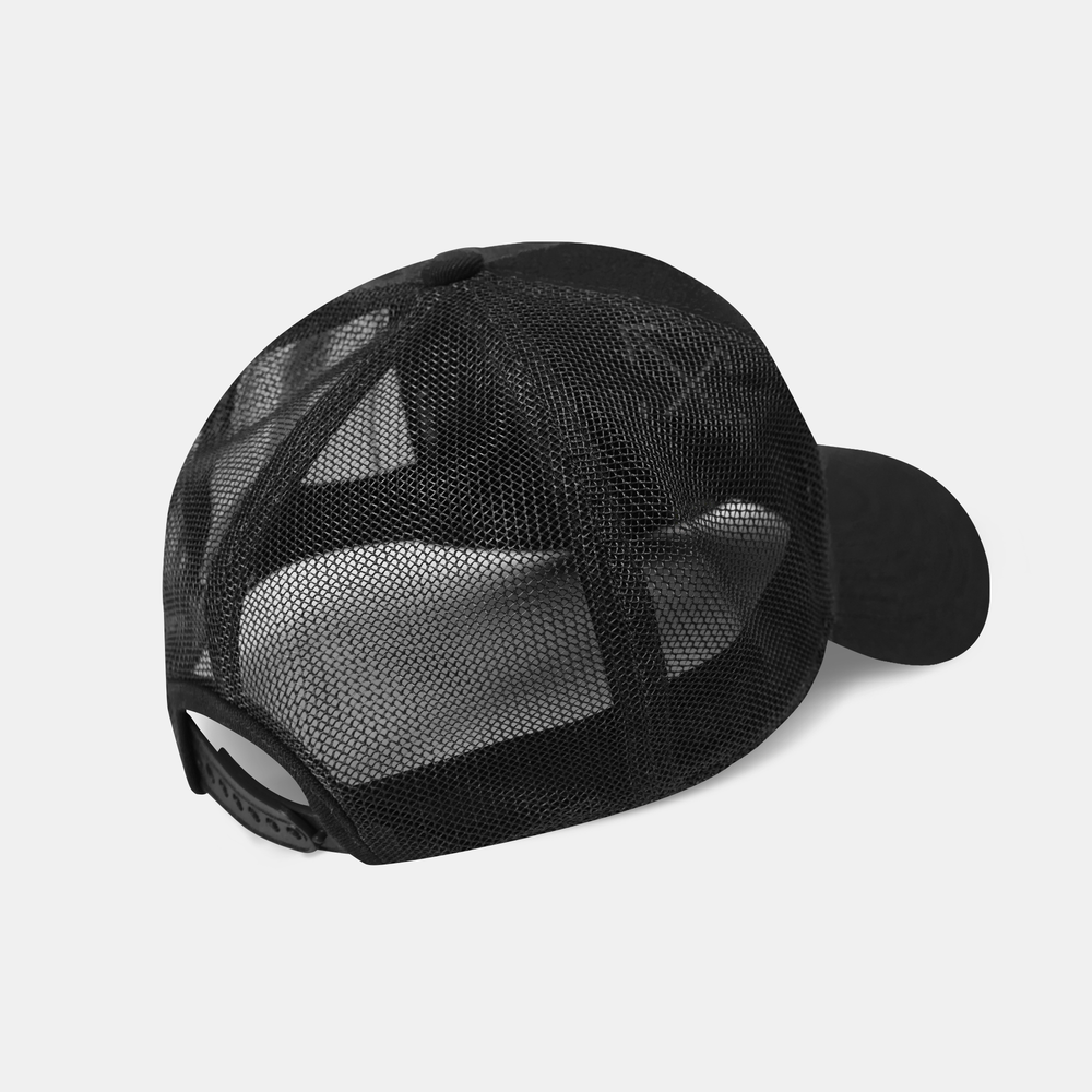 Off-White Clamp Arrows Curved Brim Trucker Cap – Black