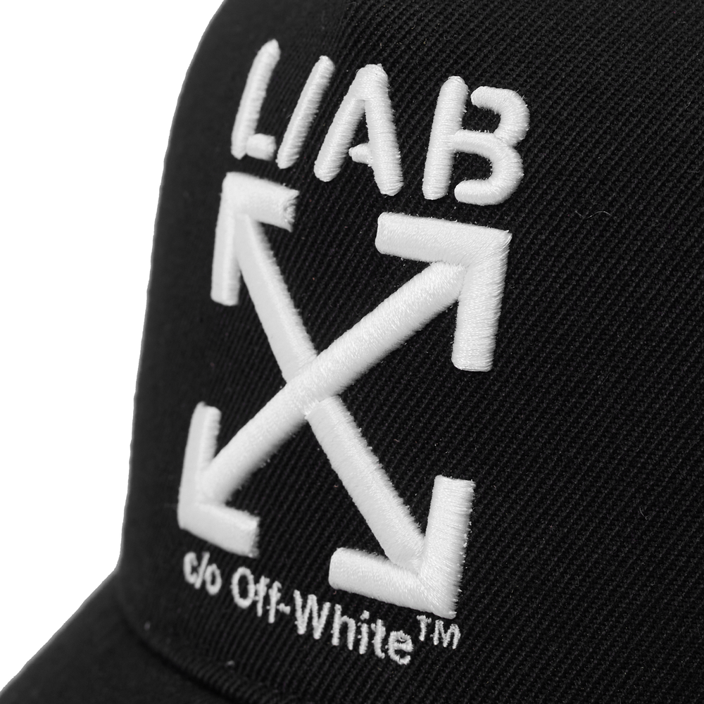 Off-White Clamp Arrows Curved Brim Trucker Cap – Black