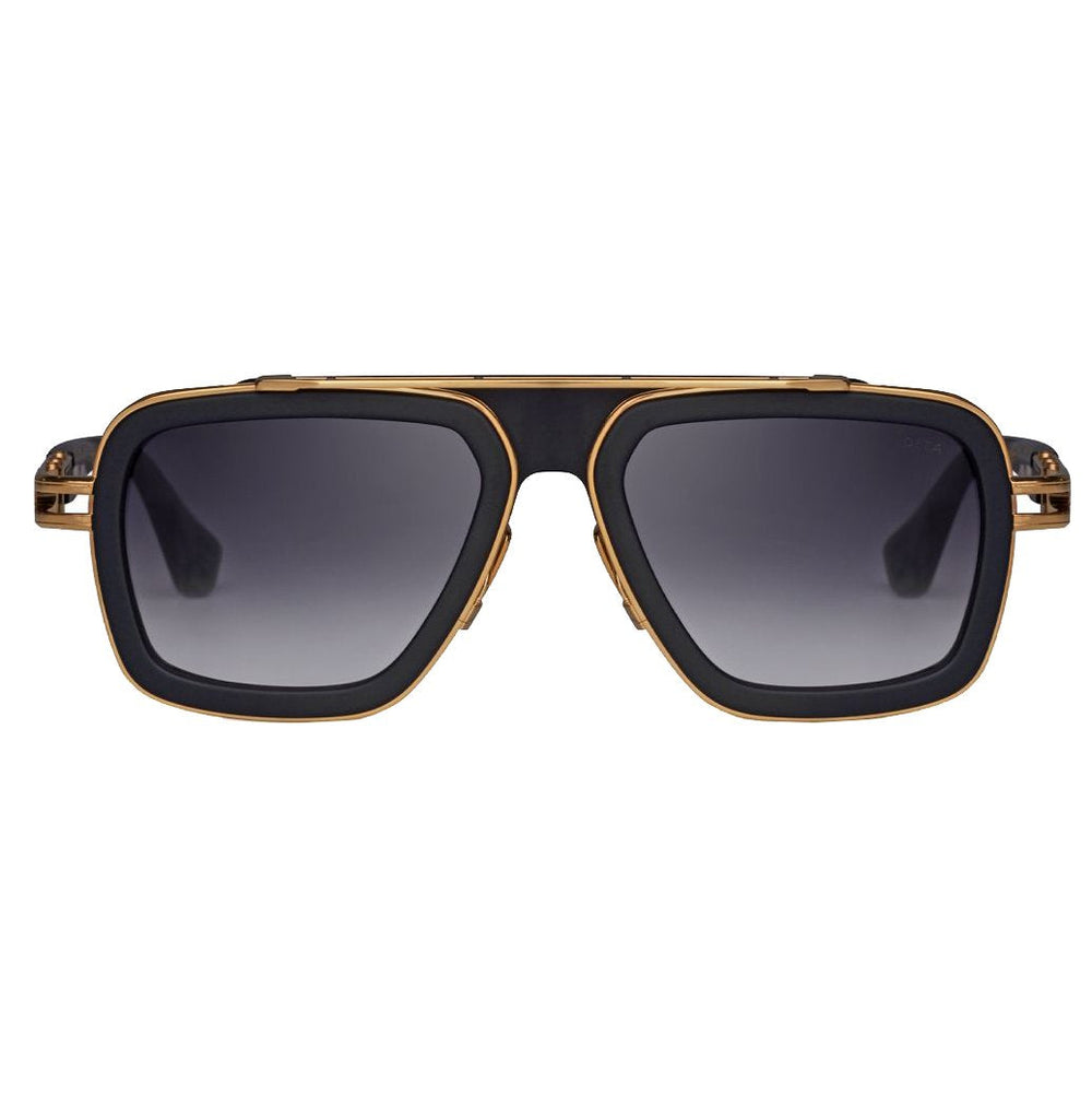 DITA LXN Evo Sunglasses in matte black and yellow gold – view 1 of 2