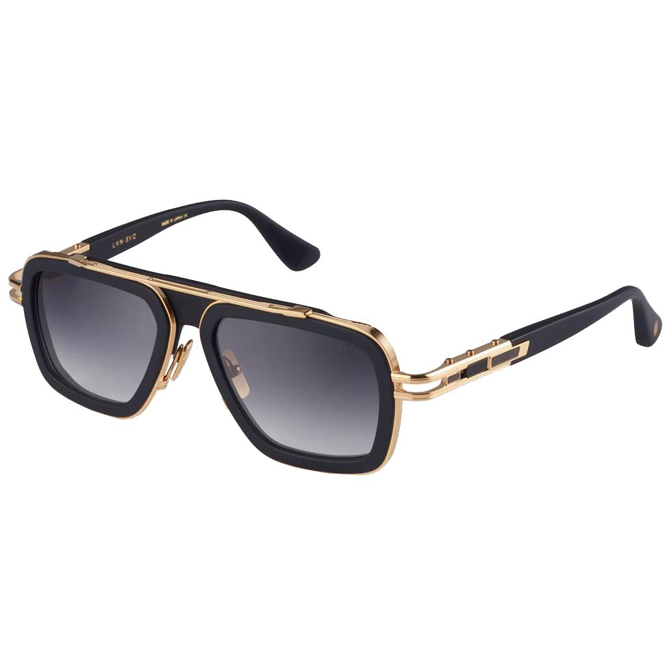 DITA LXN Evo Sunglasses in matte black and yellow gold – view 2 of 2