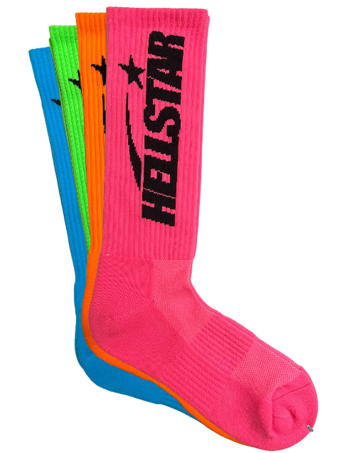 HELLSTAR ハイソックス 4色セット Neon Hellstar Socks 4-Packk - Multi - PureAtlanta.com