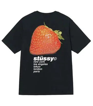 Stussy Strawberry Tee - Black