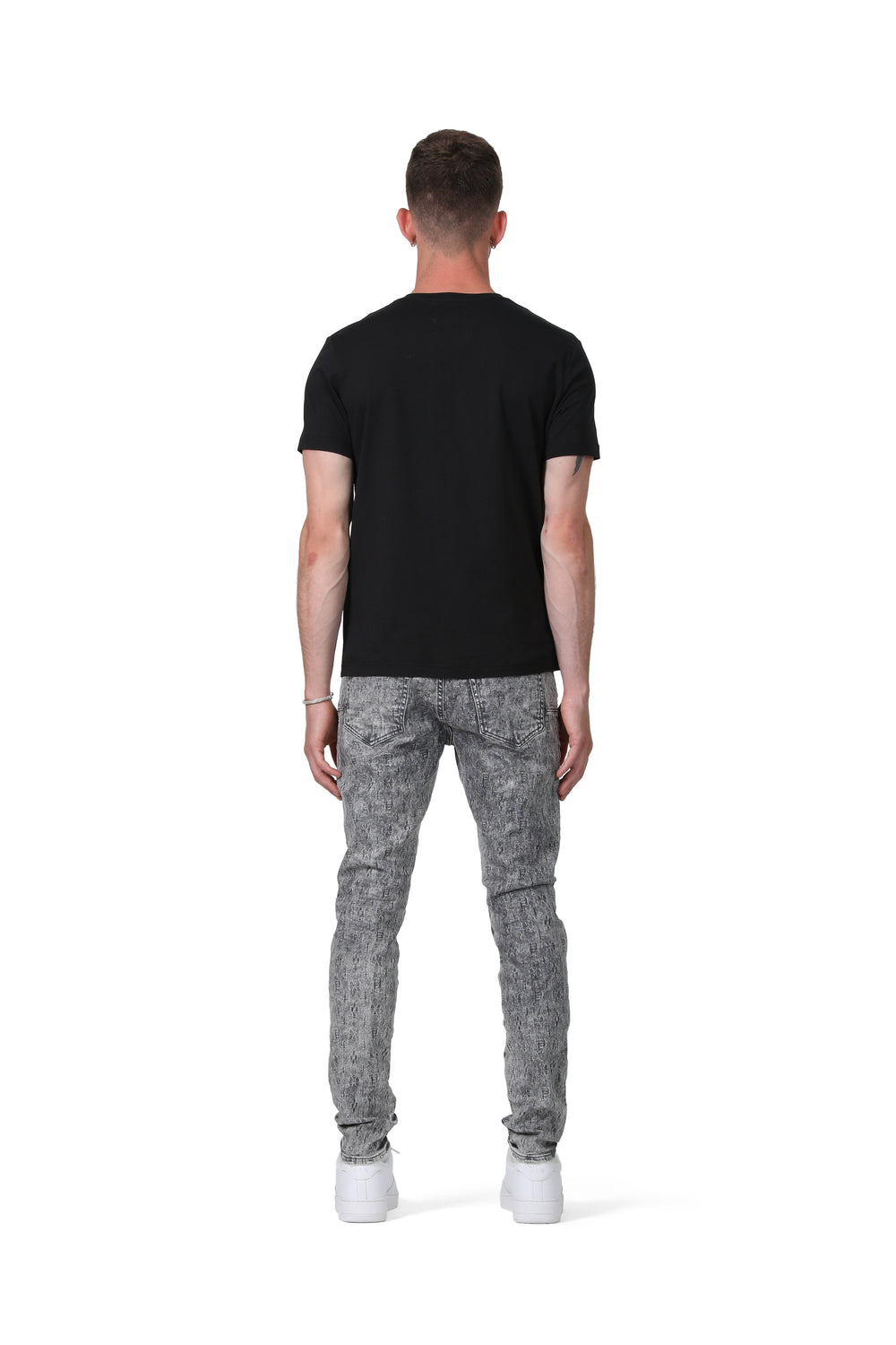 Purple Brand Film Jacquard Denim in light grey – view 4 of 4