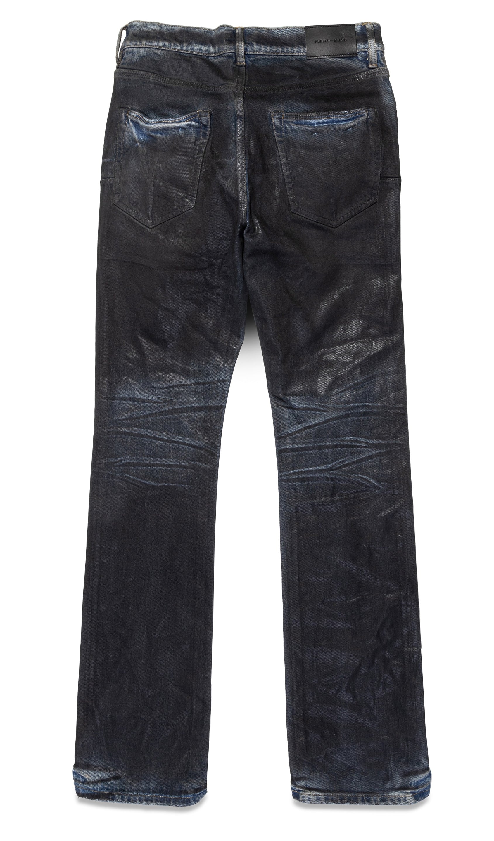 P004 Dirty Coated Flare Jeans - Black | Purple Brand - PureAtlanta.com