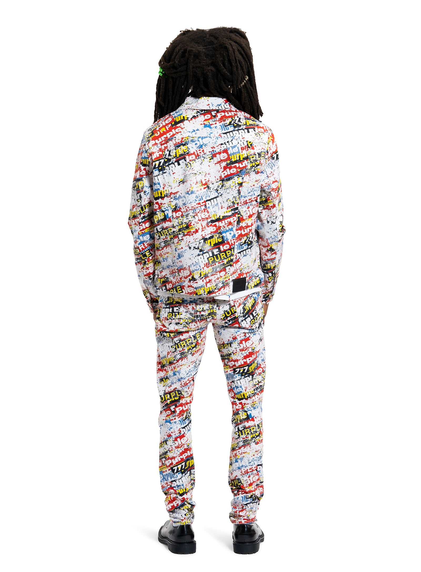 Purple Brand Stickers Denim in multi – view 4 of 4