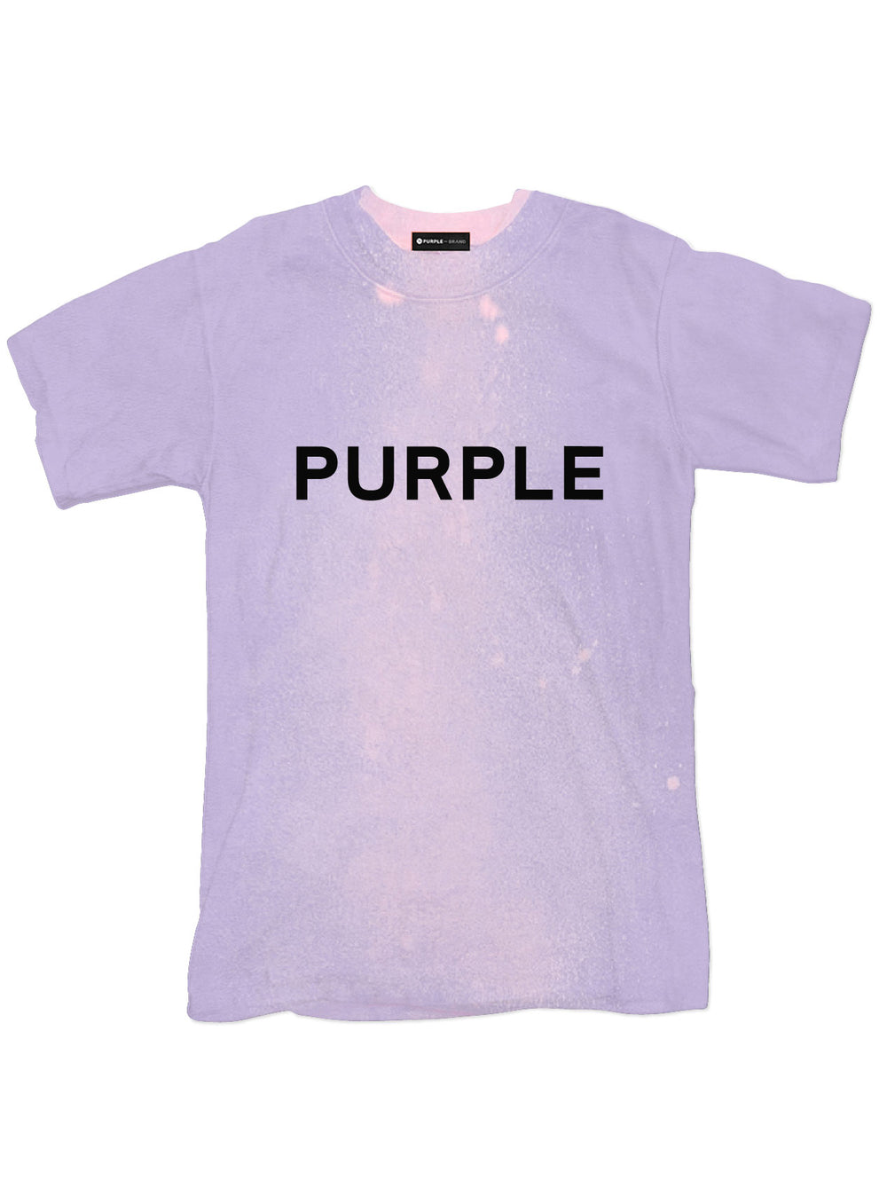 Purple Brand Textured Jersey Inside Out Tee in Lavender – view 1 of 3
