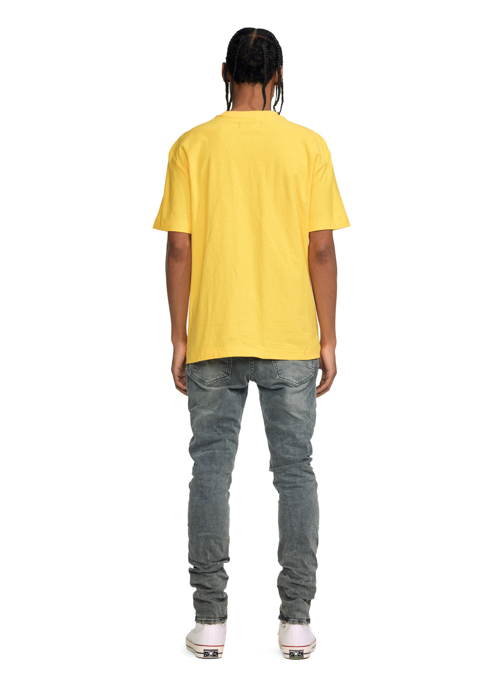 TEXTURED JERSEY SS TEE - YELLOW