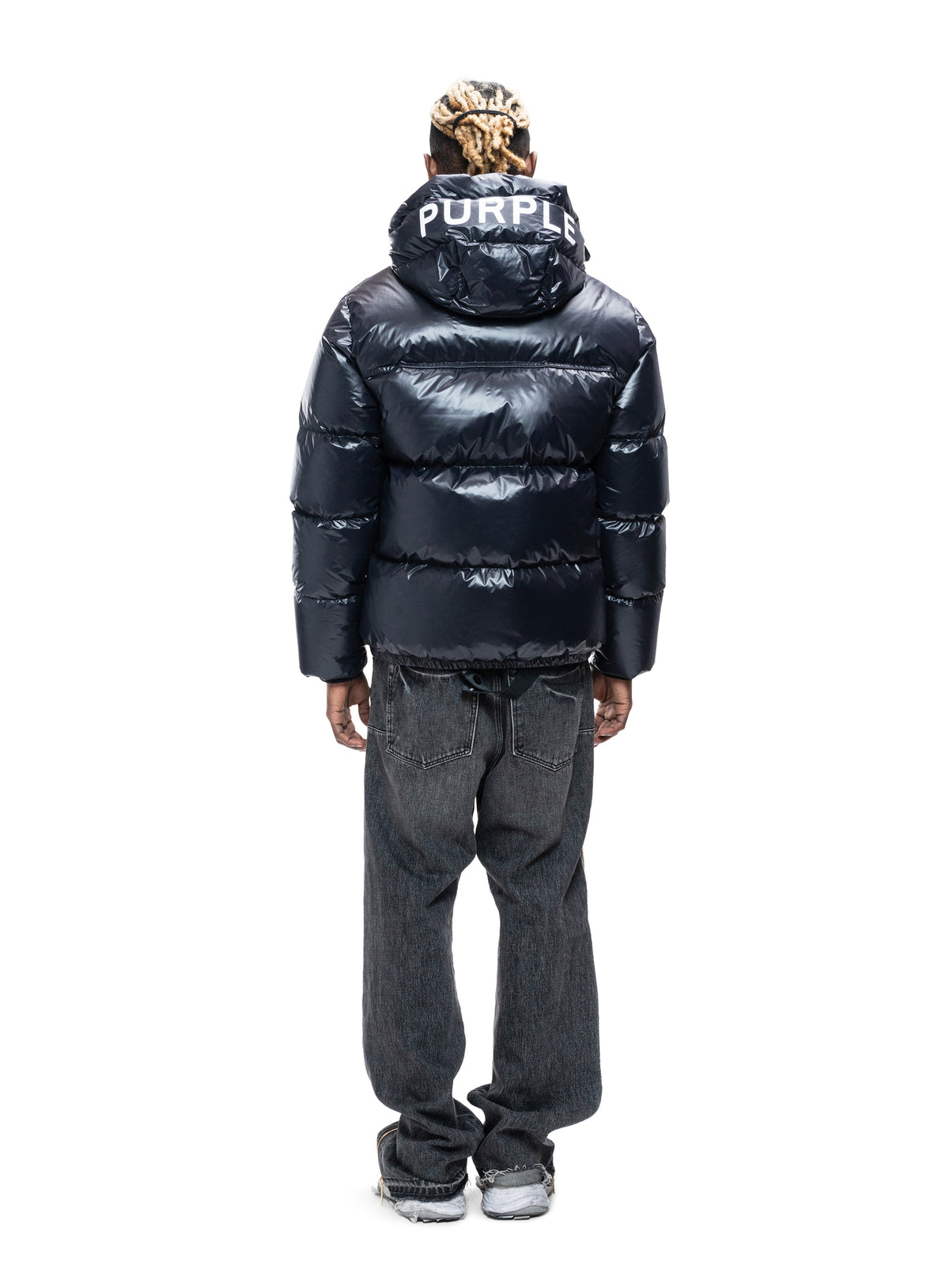 NYLON DOWN PUFFER - BLACK