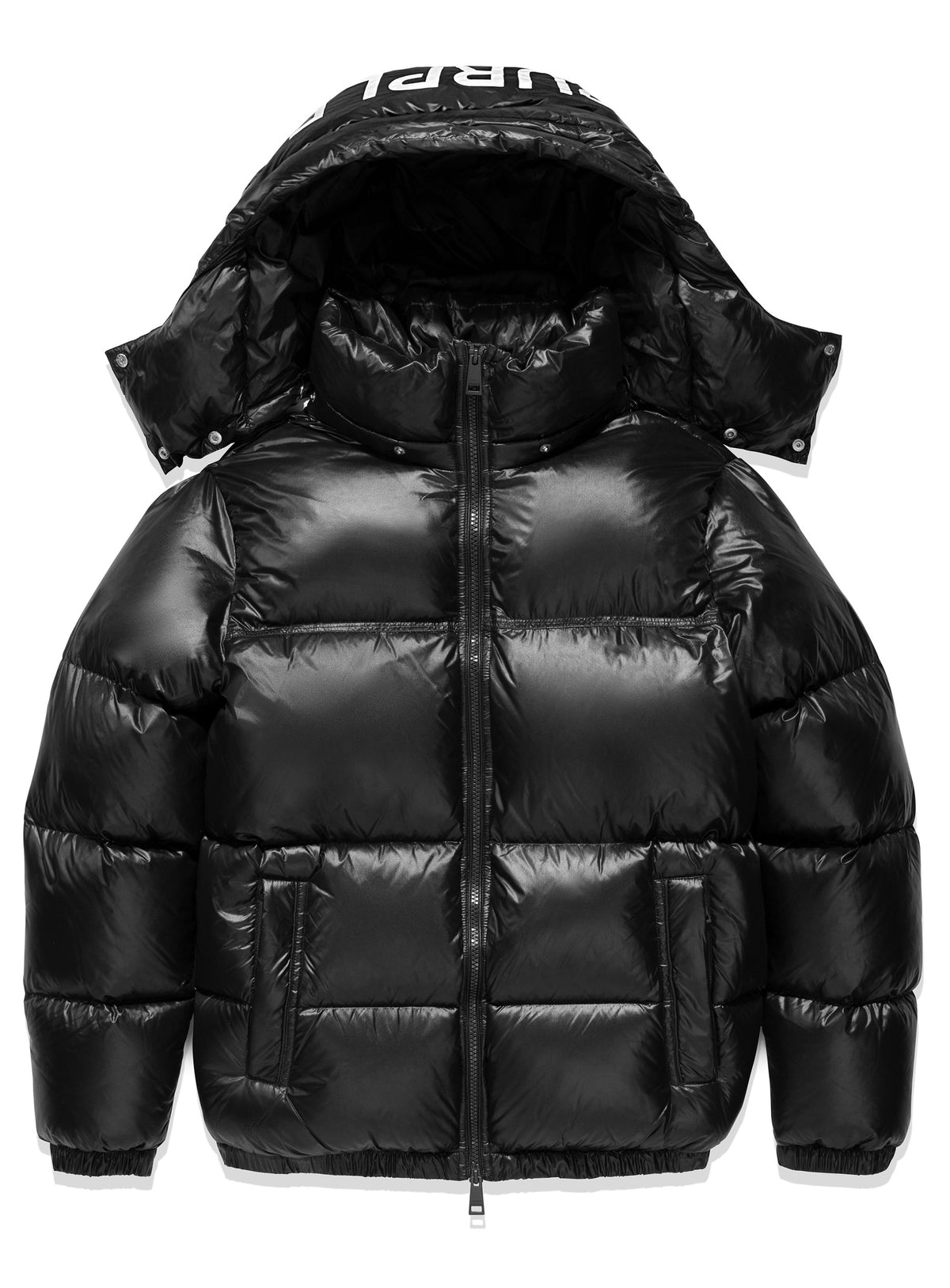 NYLON DOWN PUFFER - BLACK