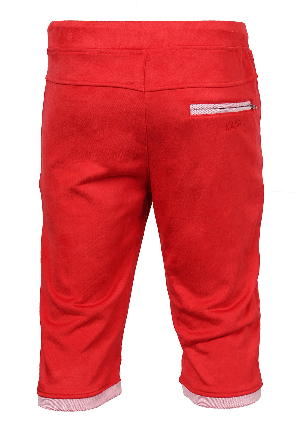 Kash Terry Suede Elongated Shorts with White Gold Accents – photo 2