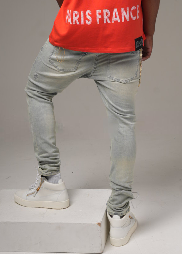 KASH Hamsa-25 SKINNY Denim - Light Blue