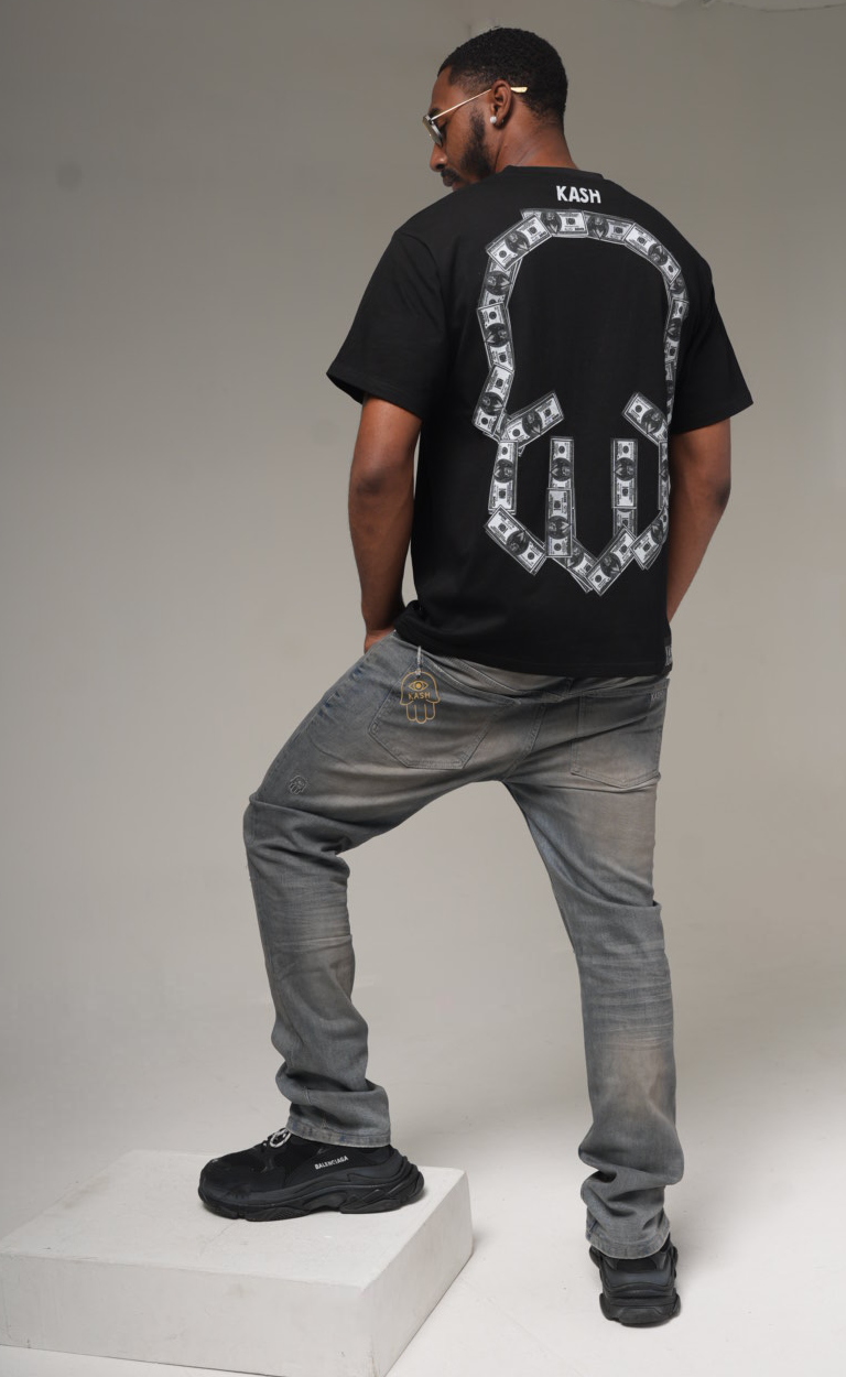 KASH Hamsa-24-S STACKED Denim - Deep Grey