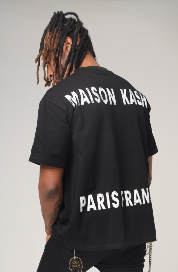 Maison Kash Tee in black – view 5 of 10