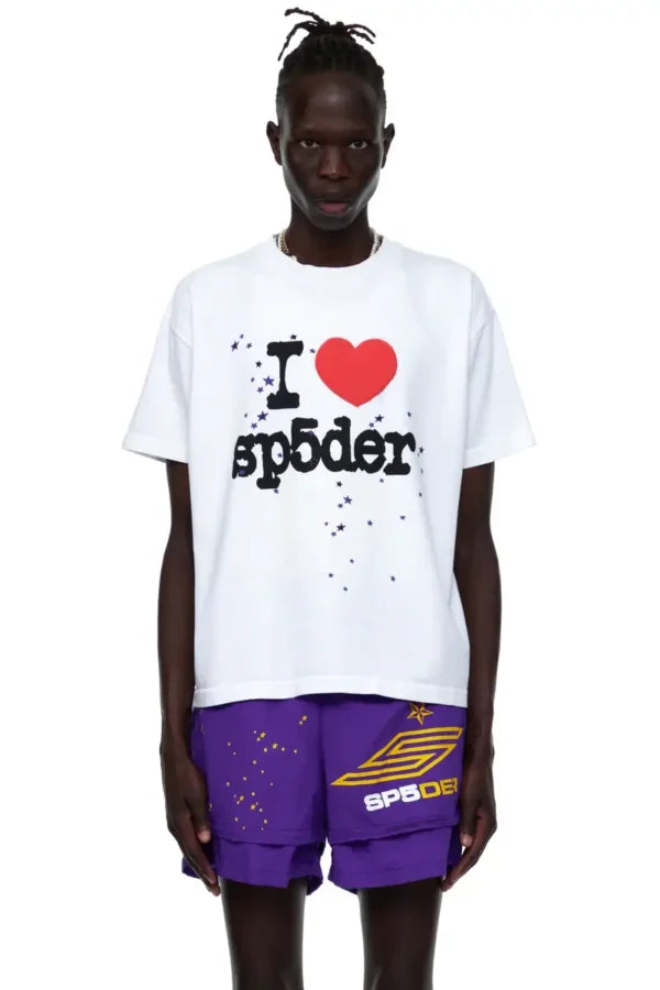 SP5DER I Love Sp5der Tシャツ ホワイト S I Love Sp5der Tee - White - PureAtlanta.com