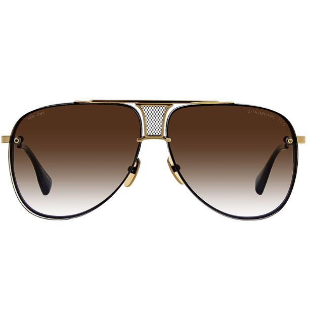 DITA Decade-Two Aviator Sunglasses in black and gold – view 1 of 8