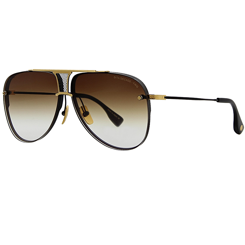 DITA Decade-Two Aviator Sunglasses in black and gold – view 3 of 8