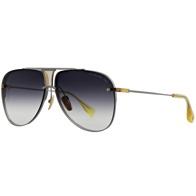 DITA Decade Two Aviator Sunglasses with gradient brown lenses – view 2 of 5
