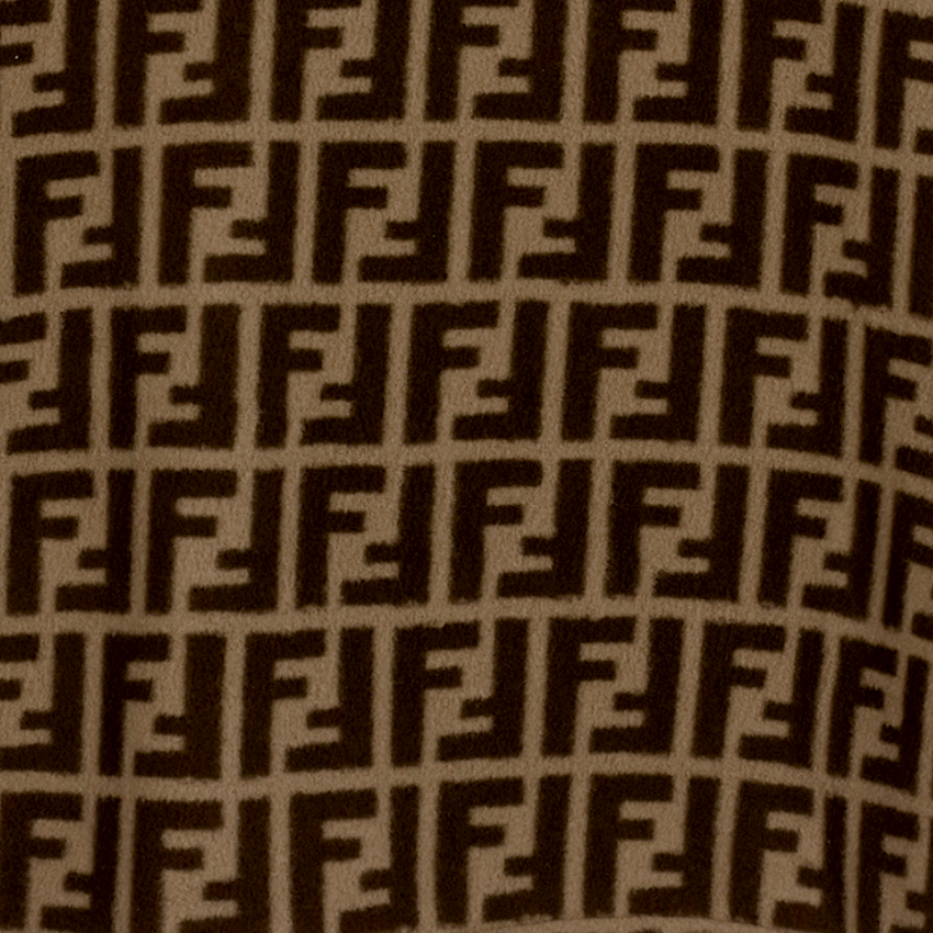 Fendi Kids Unisex Allover Logo Print Sweater in brown – view 5 of 5