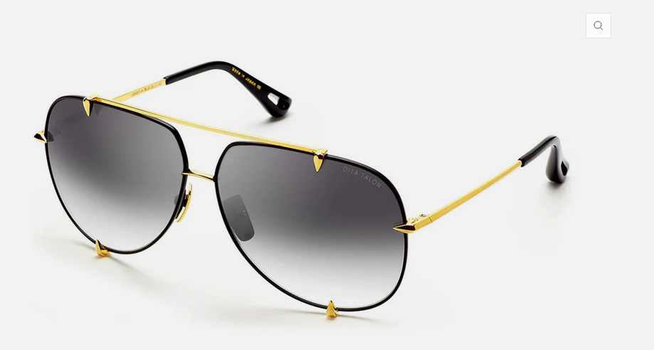 DITA Talon Sunglasses in satin black and 18K gold – view 2 of 2