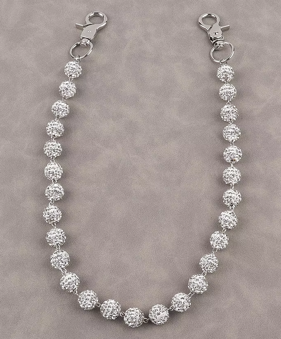 Disco Ball Chain - Silver