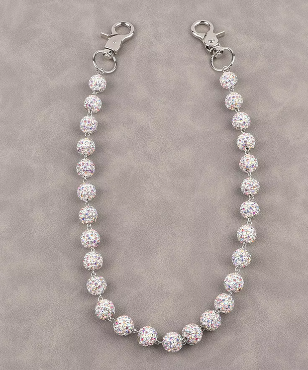 Disco Ball Chain - Silver/Shiny
