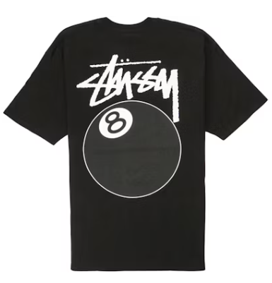 Stussy 8 Ball Tee in black – view 1 of 2
