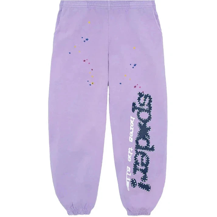 SP5DER ACAI SWEATPANTS - PURPLE