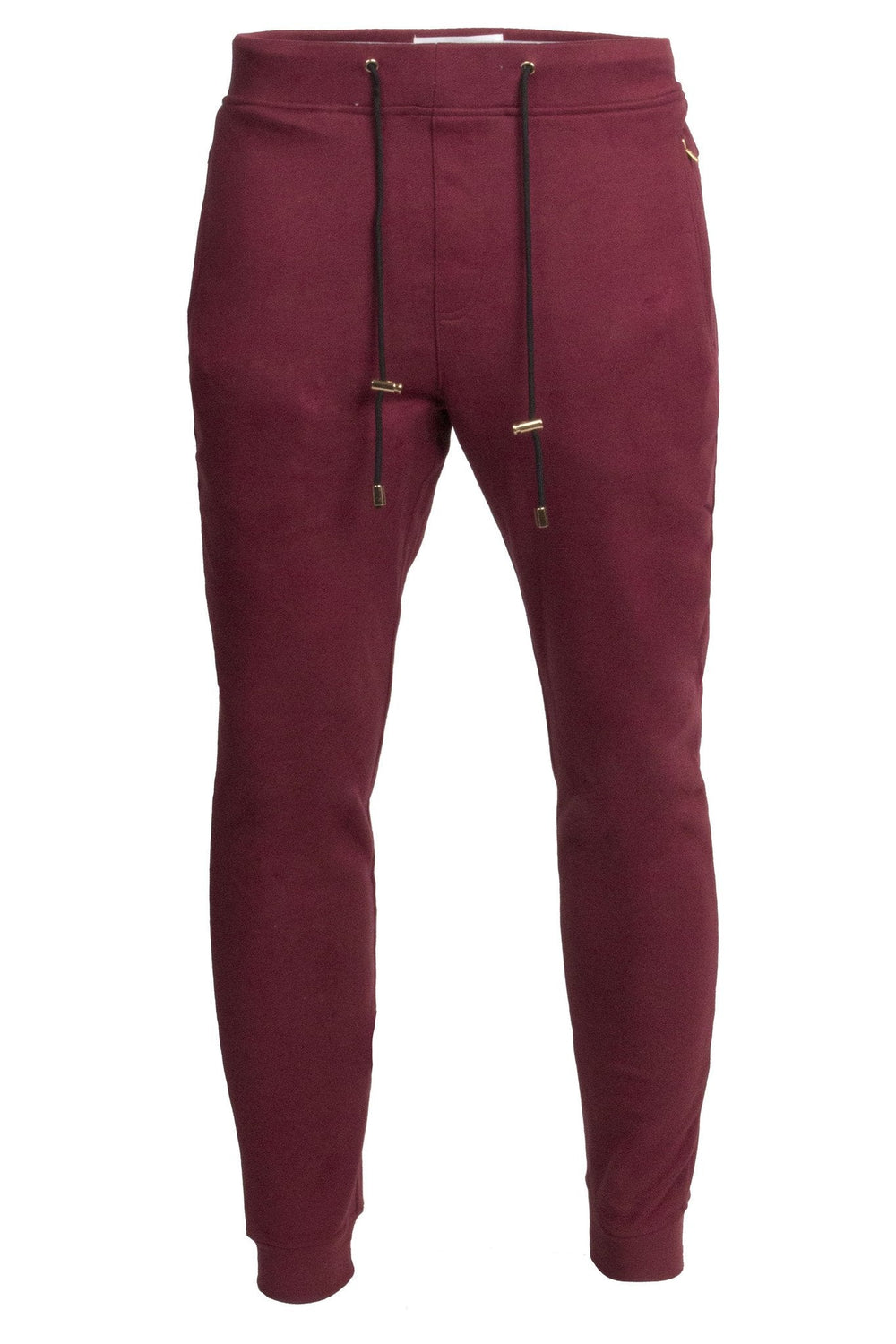 Alibi Paris Men's Suede Joggers in burgundy – view 1 of 1