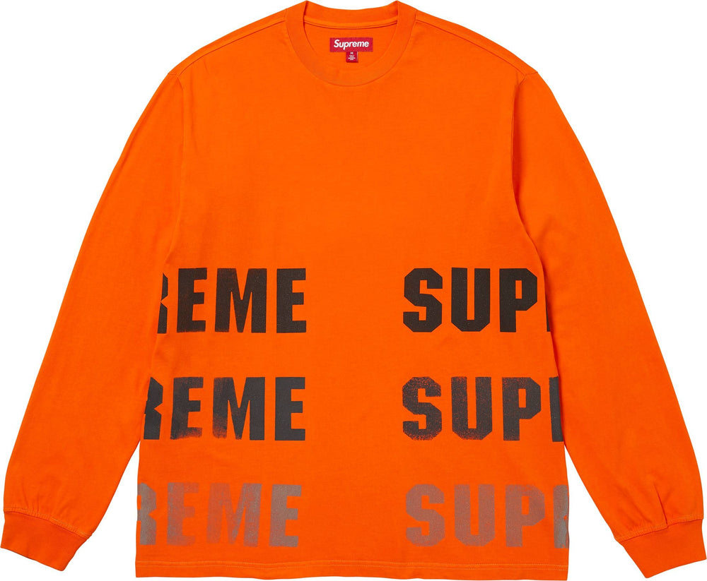 Supreme Reflective L/S Top Orange