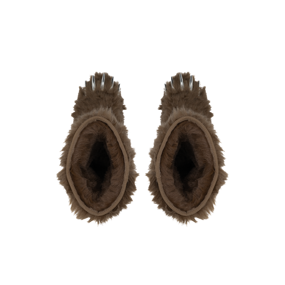Bravest Studios Brown Bear Claw Boots, top view