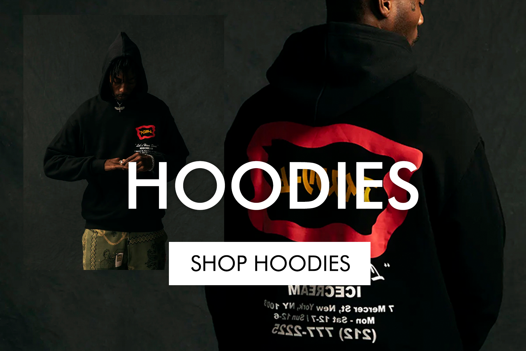 Click now to shop men's Hoodies.