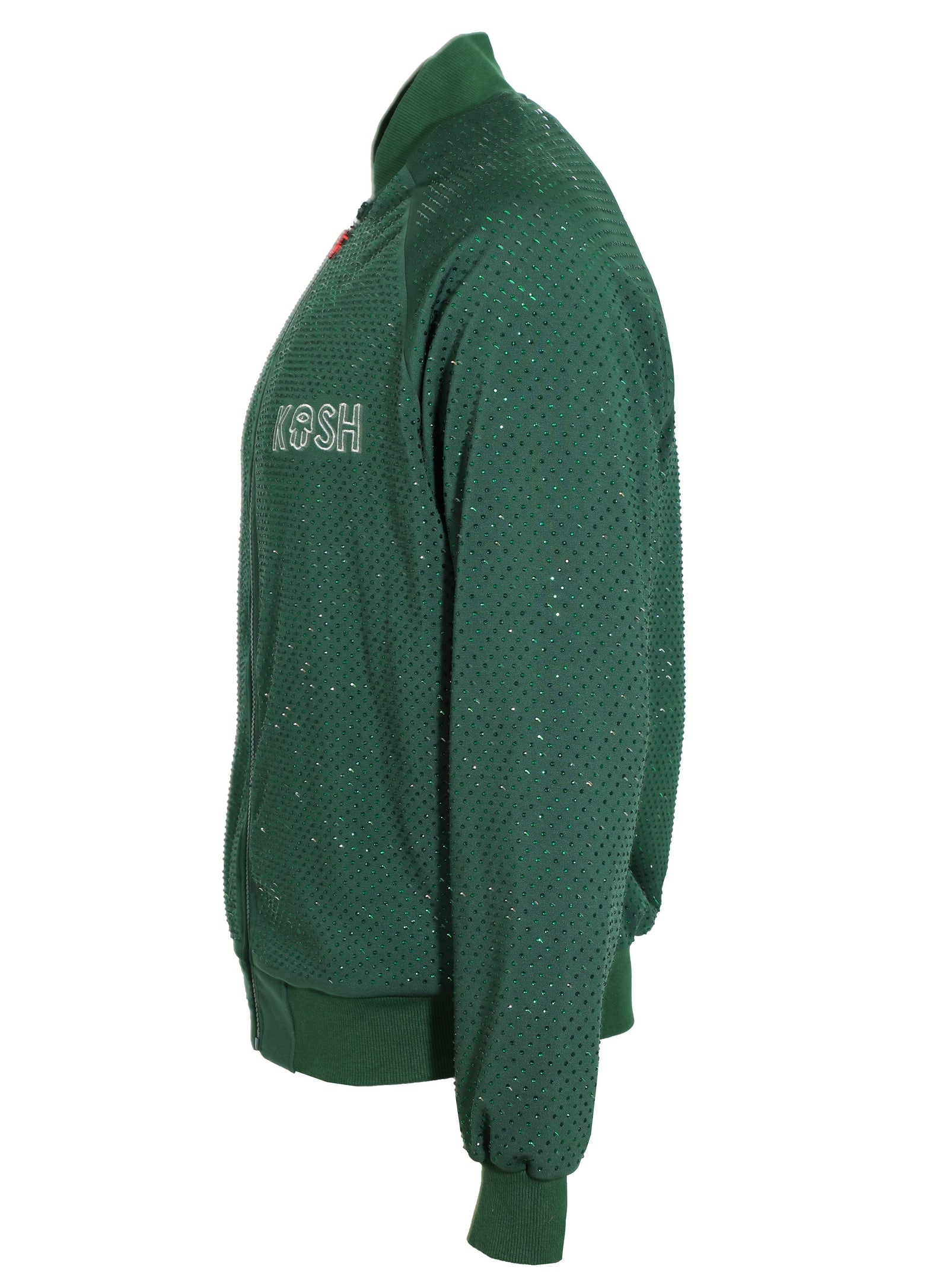 Kash All Over Diamond Track Jacket in green – view 5 of 6