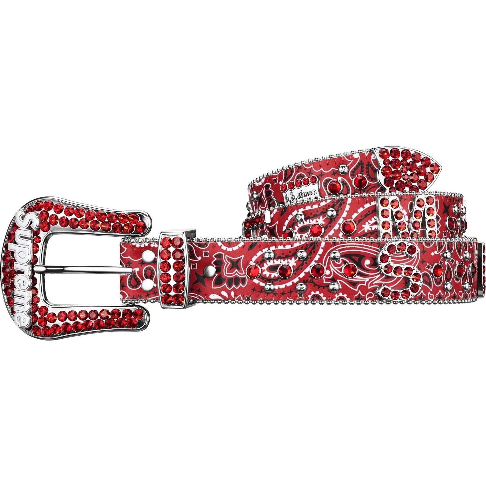 BB Simon x Supreme 8921 Bandana Belt - Red