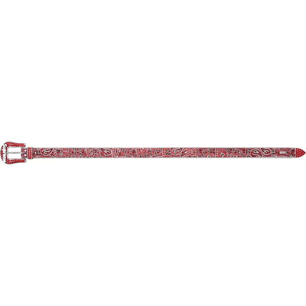 BB Simon x Supreme 8921 Bandana Belt - Red - PureAtlanta.com