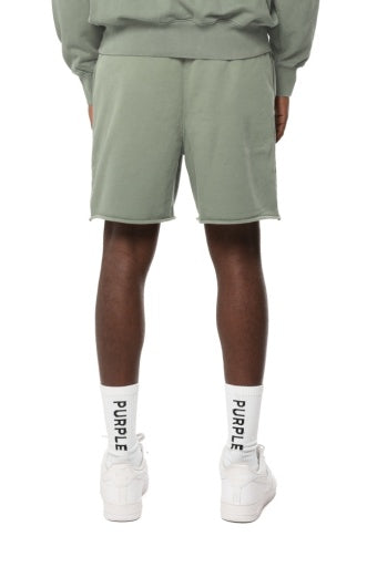Purple Slugger Script Short - Green, back on model