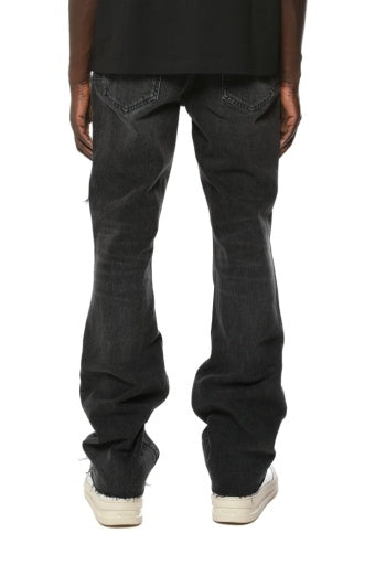 Purple Vintage Heavy Destroy - Black, back on model