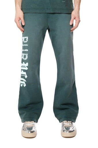 Hwt Fleece Flared Pant - Green