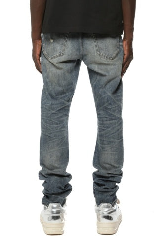 Purple Vintage Green Cast - Dark Indigo, back on model