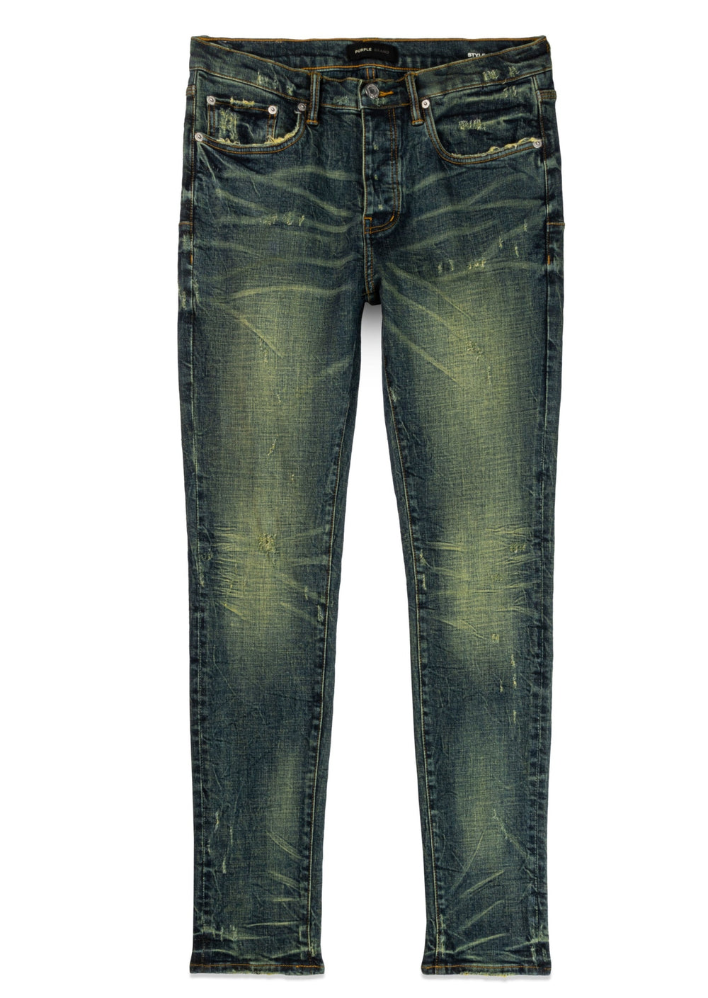 Marred Vintage Verdigris - Mid Indigo