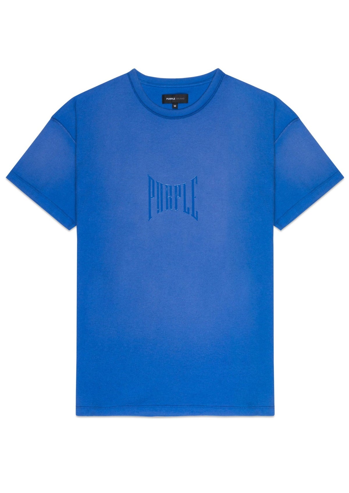 TEXTURED INSIDE OUT TEE - BLUE