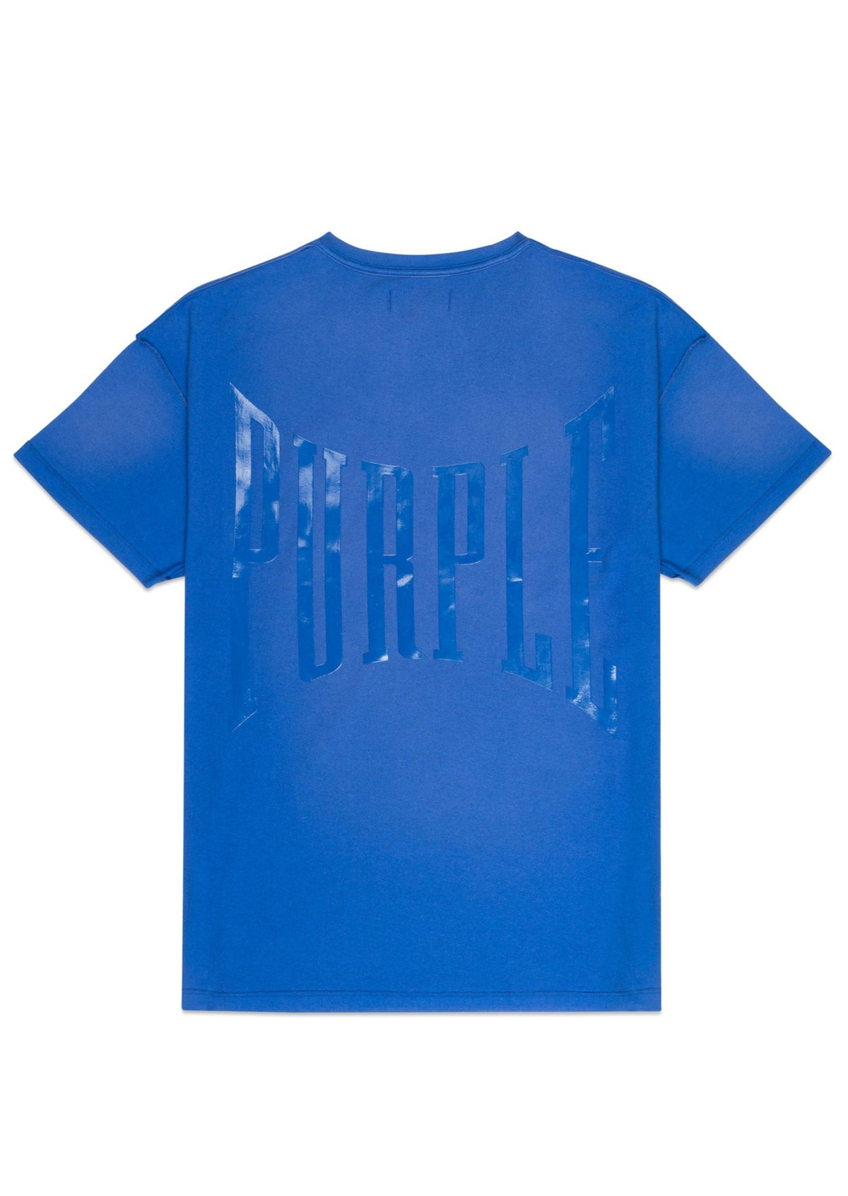 TEXTURED INSIDE OUT TEE - BLUE