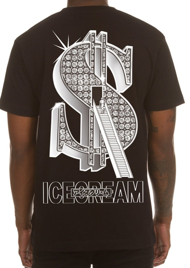 STAIRS TO SUCCESS SS TEE -BLACK