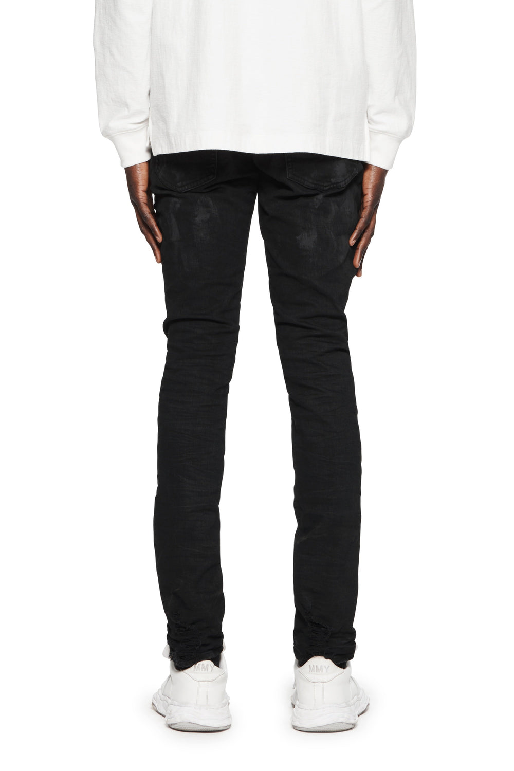 Purple Brand P001 Black Oil Spill men's jeans in black – view 2 of 4