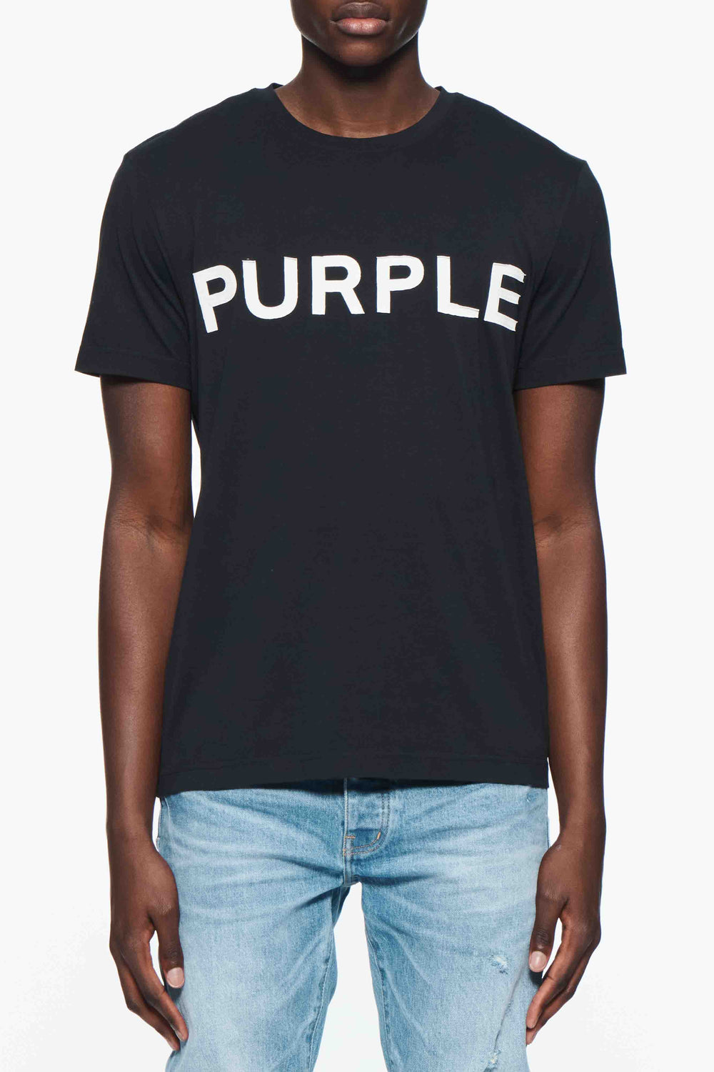 Purple Jeans Clean Jersey Short Slv Tee - Black
