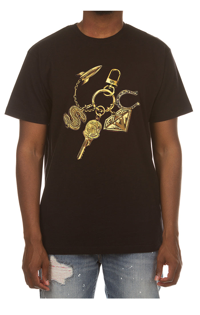 Bb keychain ss tee - Black