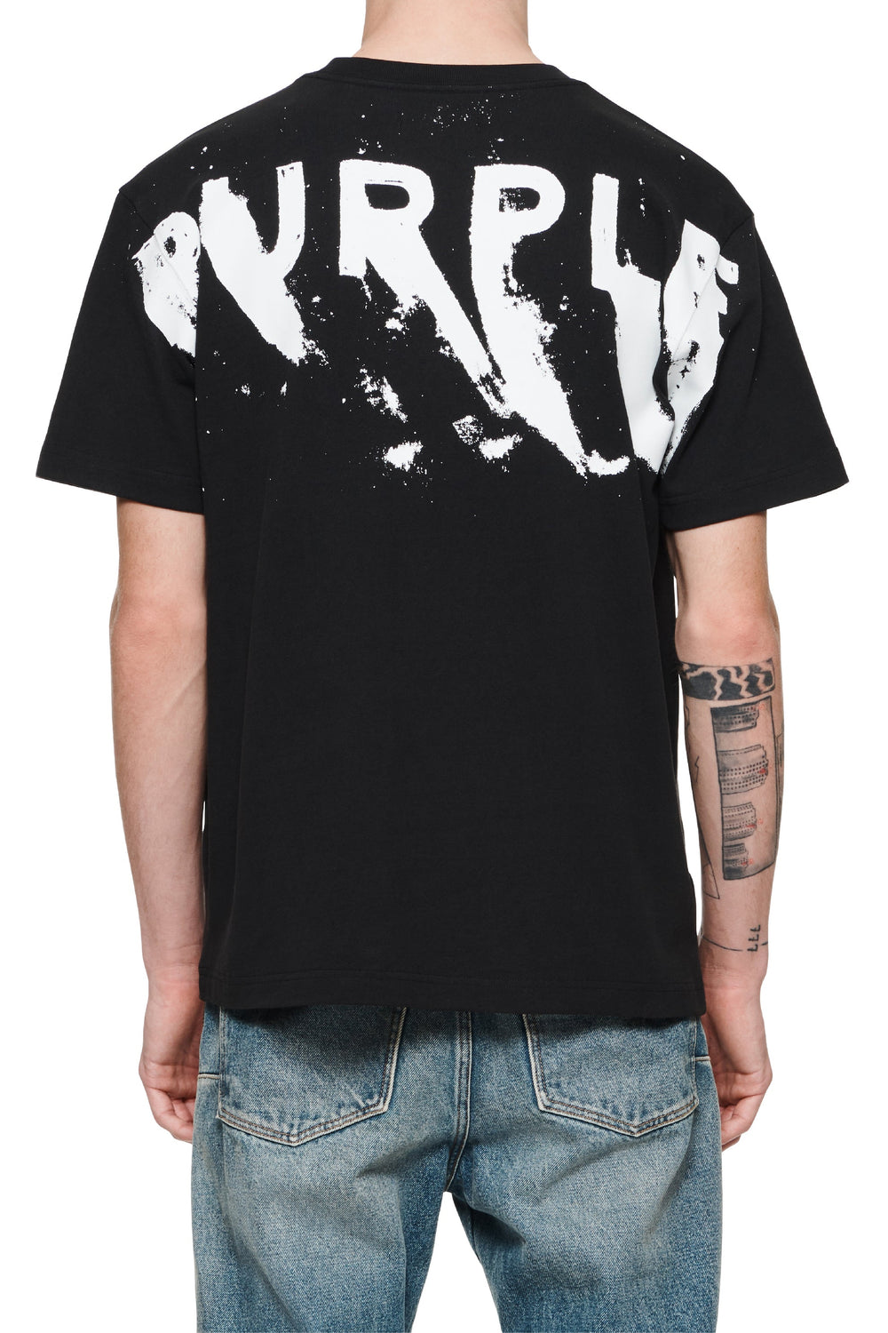 Purple Brand Heavy Jersey SS Tee in black – view 2 of 2