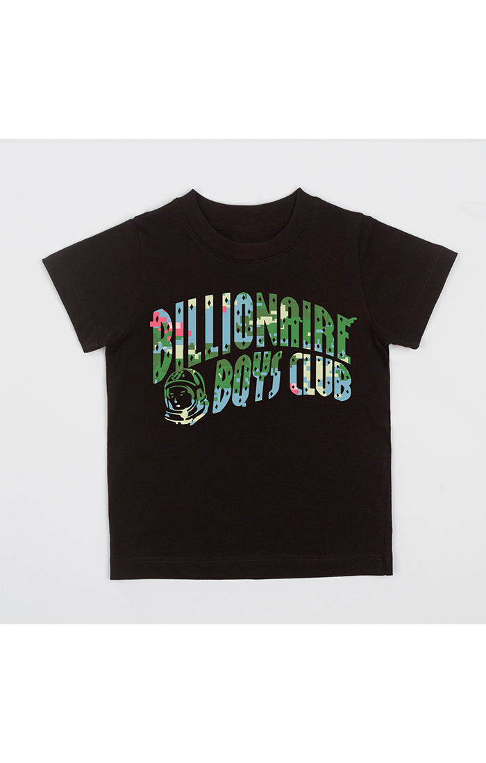 Kids bb garden arch ss tee - black
