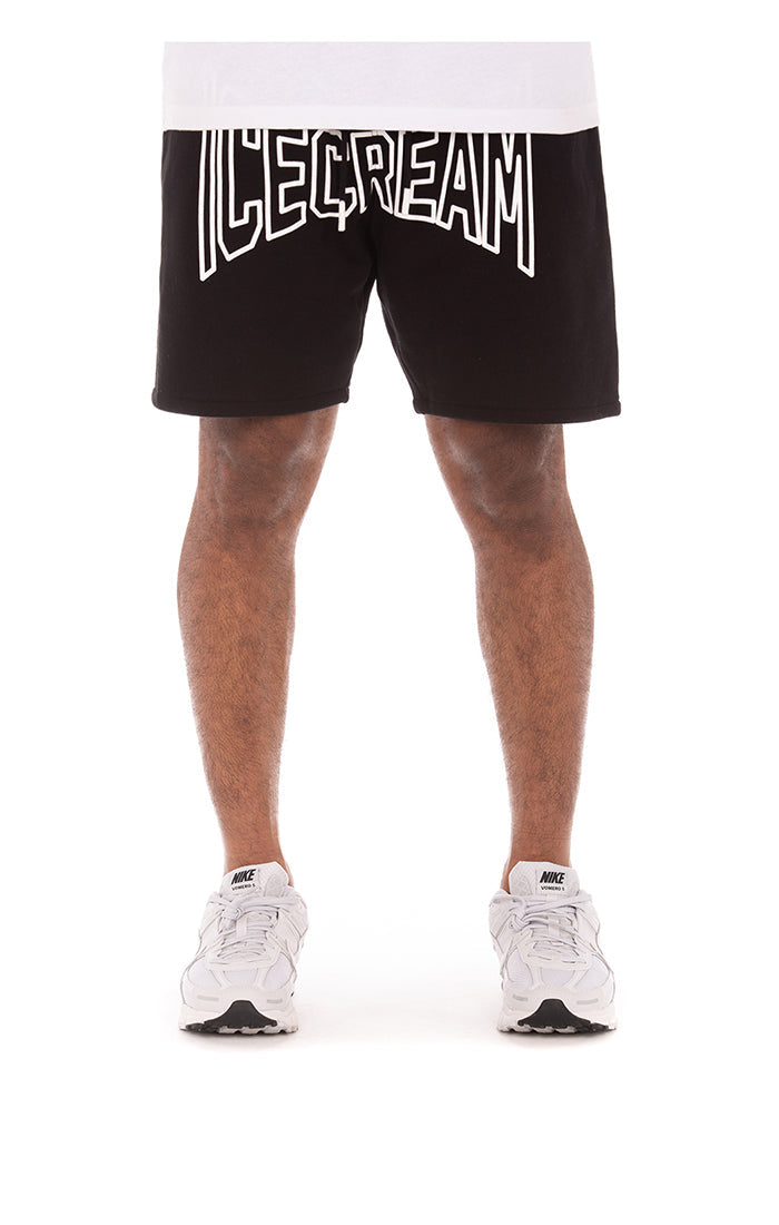 Icecream shot sweatshorts - black