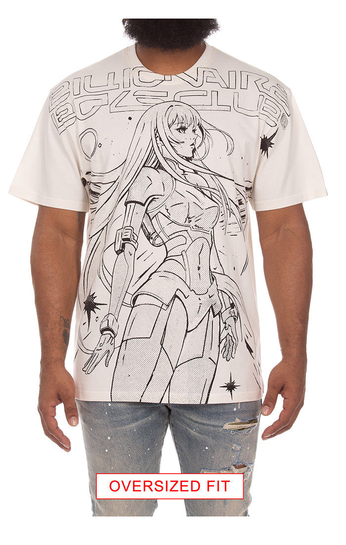 BB anime ss knit (oversized) - Gardenia